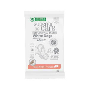 NP SC Snacks White Dogs Clear Vision Gree Free Adult Salmon 110g  Przysmak z łososia, "kabanosy"