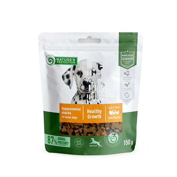 NP Snacks Healthy Growth Puppy Poultry 150g dog  Przysmak z drobiu w kształcie kości