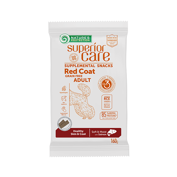 NP Snacks Red Coat Healthy Skin & Coat Adult Salmon 160g dog
