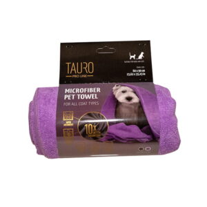 Tauro Pro Line Ręcznik z mikrofibry dla psów i kotów 80x120 cm, fioletowy