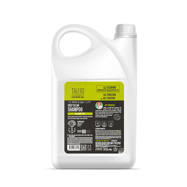 TPL Ultra Natural Care for White and Light Coats Deep Clean Shampoo 3785ml