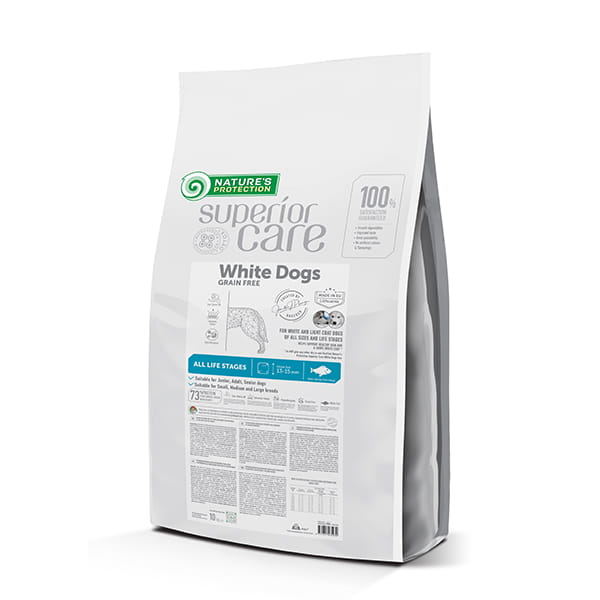 NP SC White Dogs Grain Free White Fish ALL LIFE STAGES ALL SIZES 10 kg