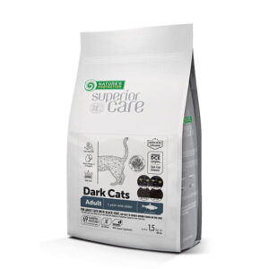 NP SC NATURE'S PROTECTION SUPERIOR CARE Dark Cats Grain Free Herring Adult All Breeds 1,5kg