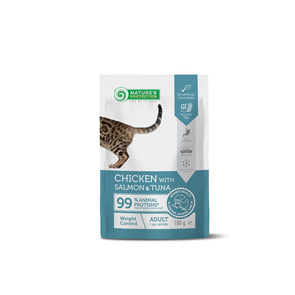 NP Weight Control Adult Cat Chicken with Salmon and Tuna 100 g