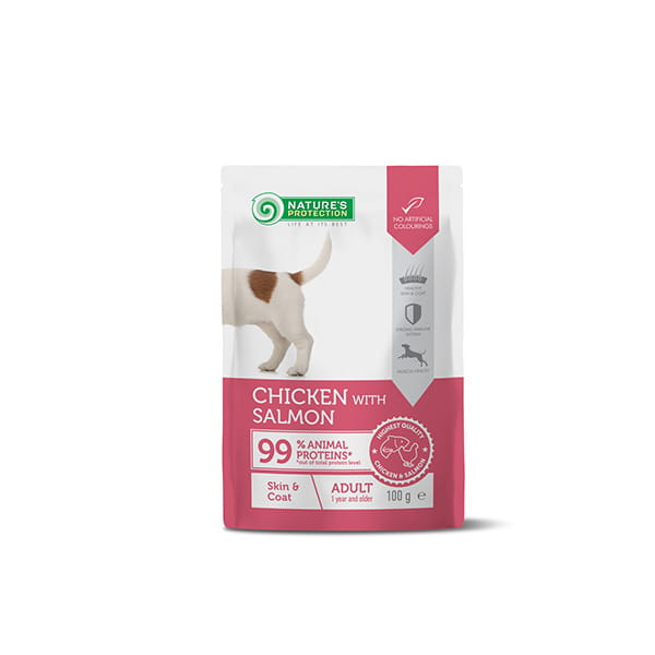 NP Skin and Coat Dog Adult with Chicken and Salmon 100 g