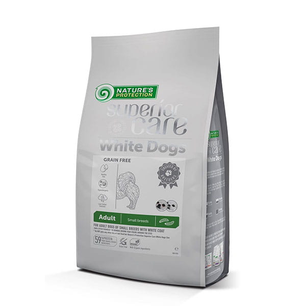 NP SC White Dogs Insects Adult Small Breeds 1,5 kg insekty