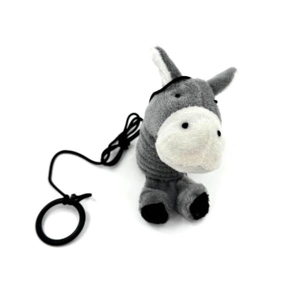 HIPPIE PET Zabawka dla kota, OSIOŁEK Z LINKĄ, 14 cm