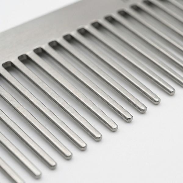 TPL Professional Groomer Line Grzebień o podwójnej gęstości, stal nierdzewna, 17cm, (dł. pinów 30mm) - obrazek 2