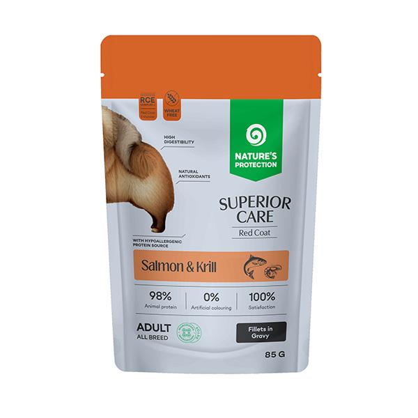 NP SUPERIOR CARE Red Coat Grain Free Adult Salmon and Krill, 85g sasz.