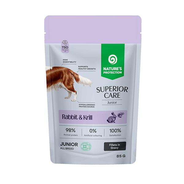 NP SUPERIOR CARE Junior All Breeds Grain Free Rabbit and Krill, 85g sasz.