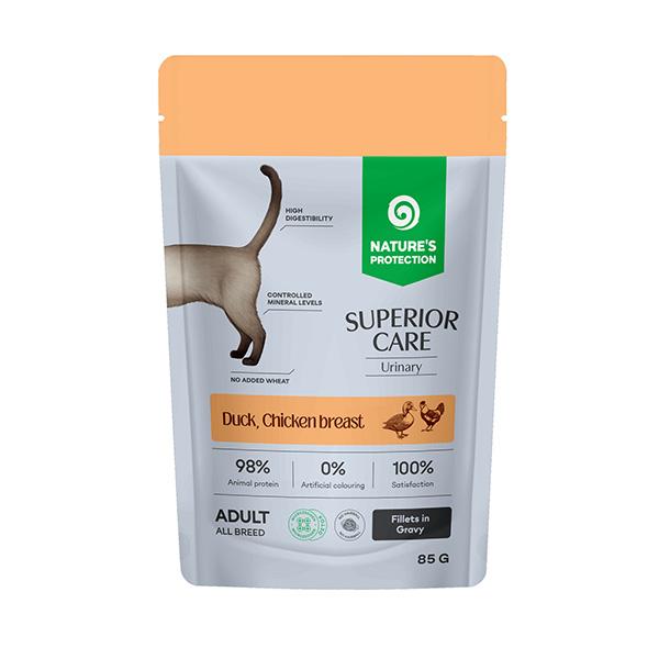NP SUPERIOR CARE Adult Cat Urinary Grain Free Duck, Chicken Breast and Cranberries, 85g sasz.